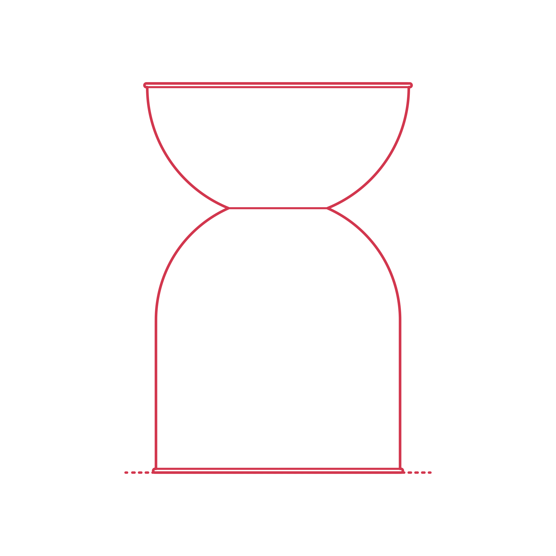 Objects Plant Pots Hourglass Planter Large Outline Icon Svg Set Free Vectors